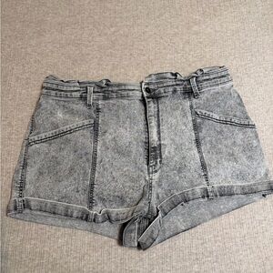 Gray Denim Women's Shorts